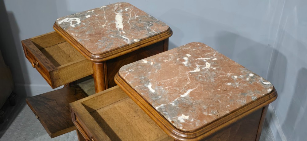Super Pair French Bedside Lamp Cabinets View VIII