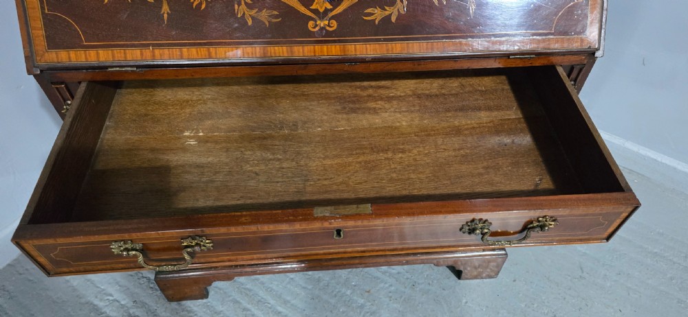 Georgian Inlaid Bureau Bookcase View XII