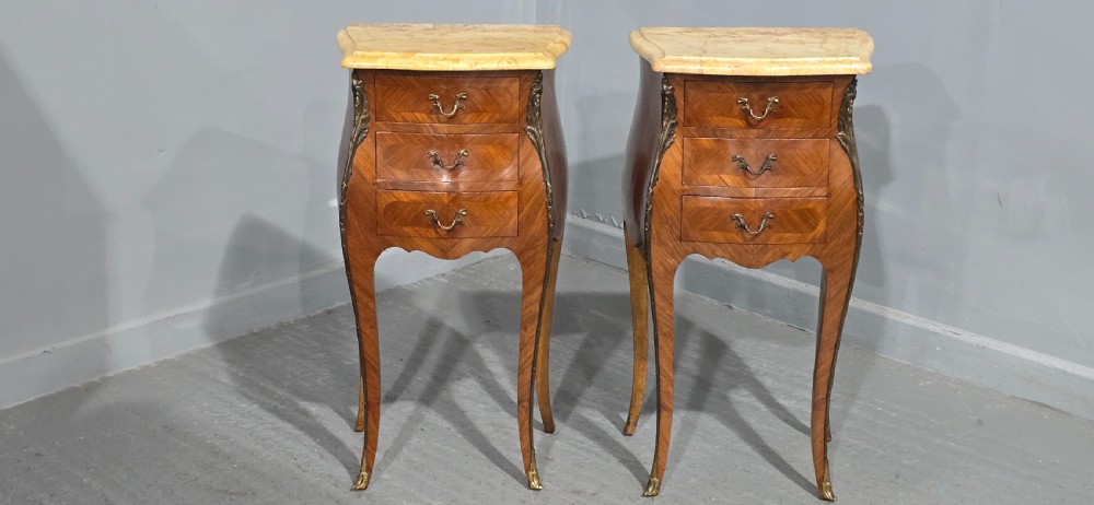 Super Pair Beside Lamp Chests of Drawers View II