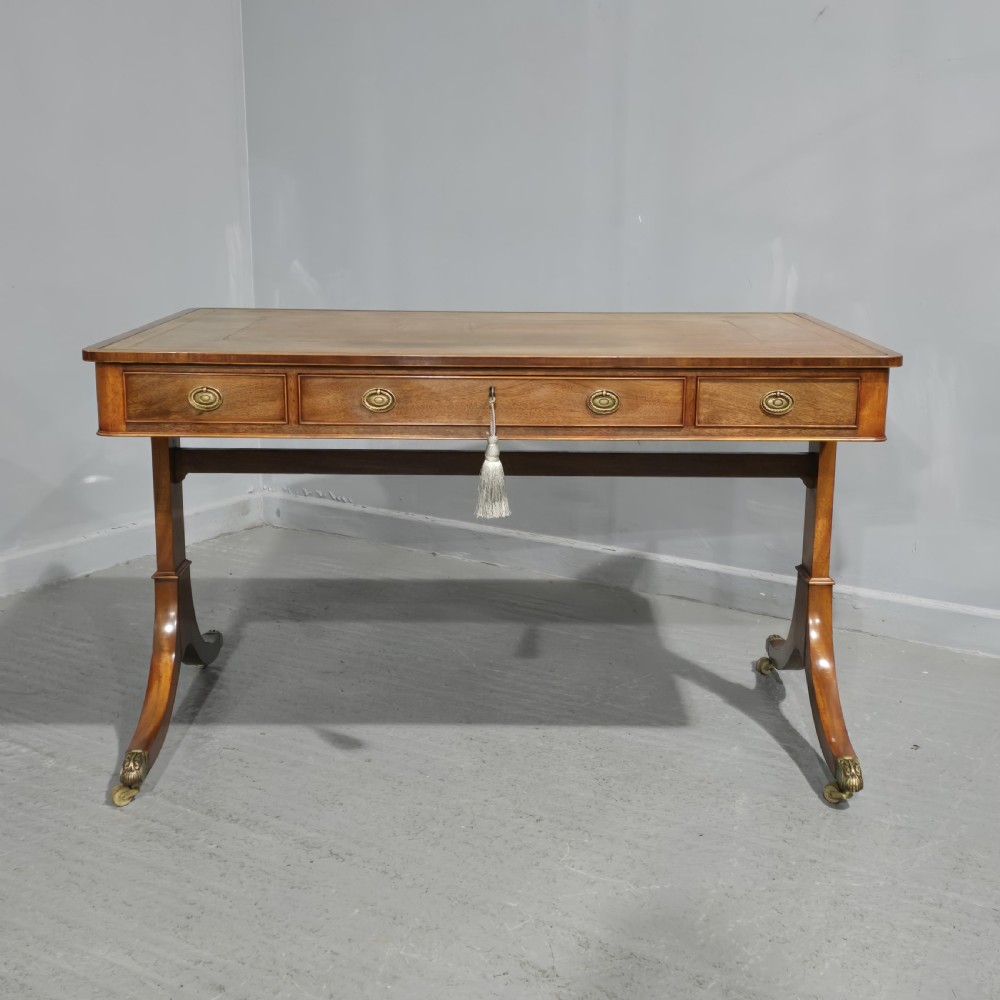 Fine Mahogany Library Writing Table