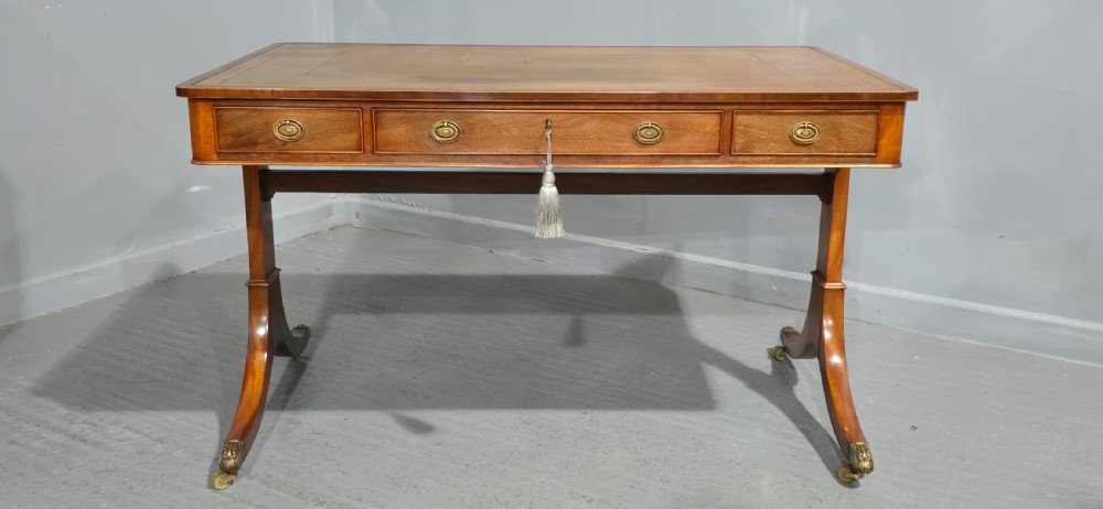 Fine Mahogany Library Writing Table View II
