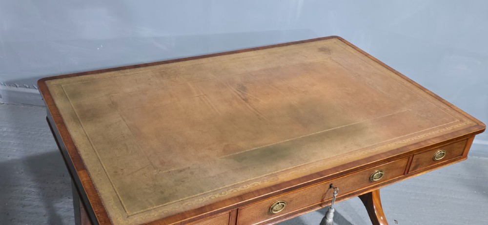 Fine Mahogany Library Writing Table View V