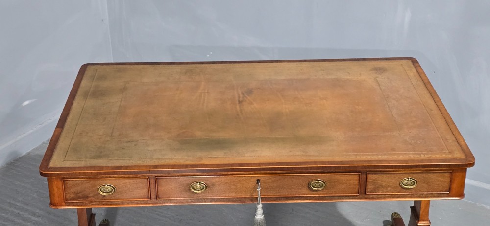 Fine Mahogany Library Writing Table View VI