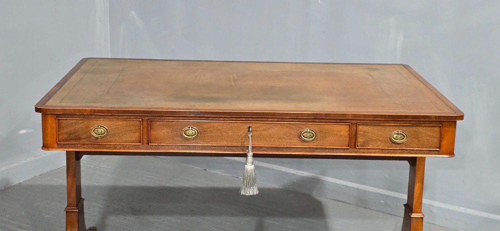 Fine Mahogany Library Writing Table View VII