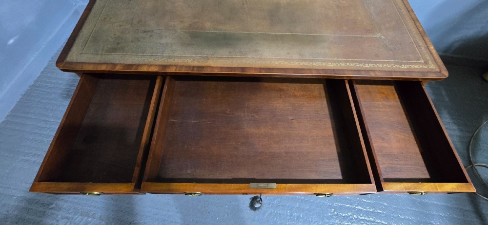 Fine Mahogany Library Writing Table View X