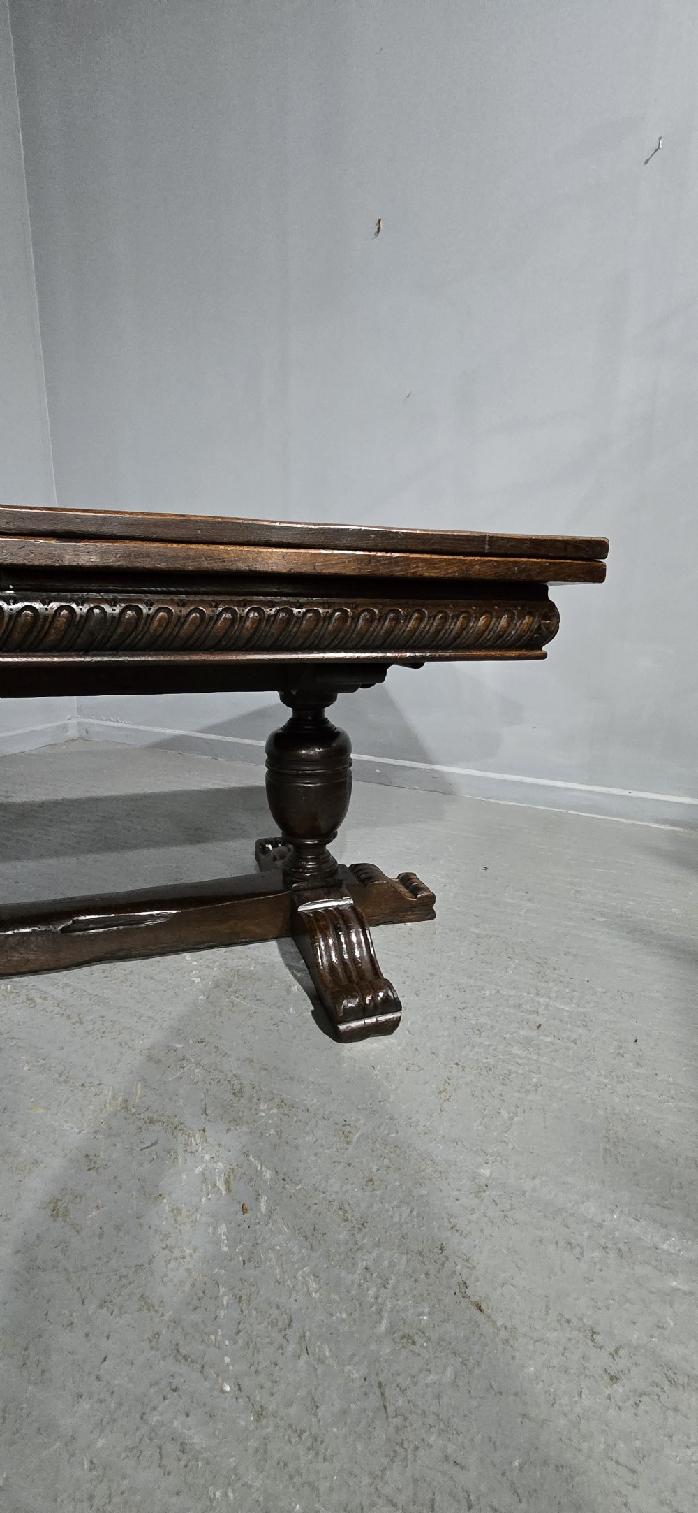 Huge Elizabethan Oak Refrectory Dining Table View V