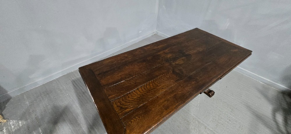 Huge Elizabethan Oak Refrectory Dining Table View XI