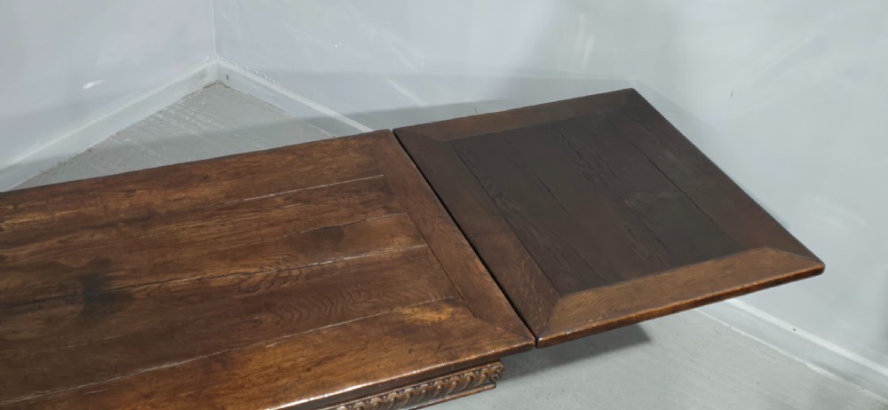 Huge Elizabethan Oak Refrectory Dining Table View XV