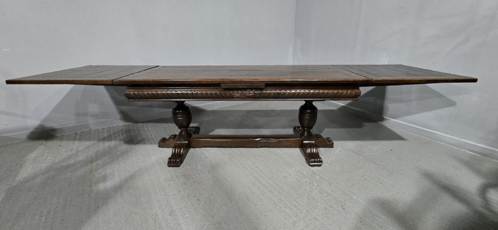 Huge Elizabethan Oak Refrectory Dining Table View XVIII