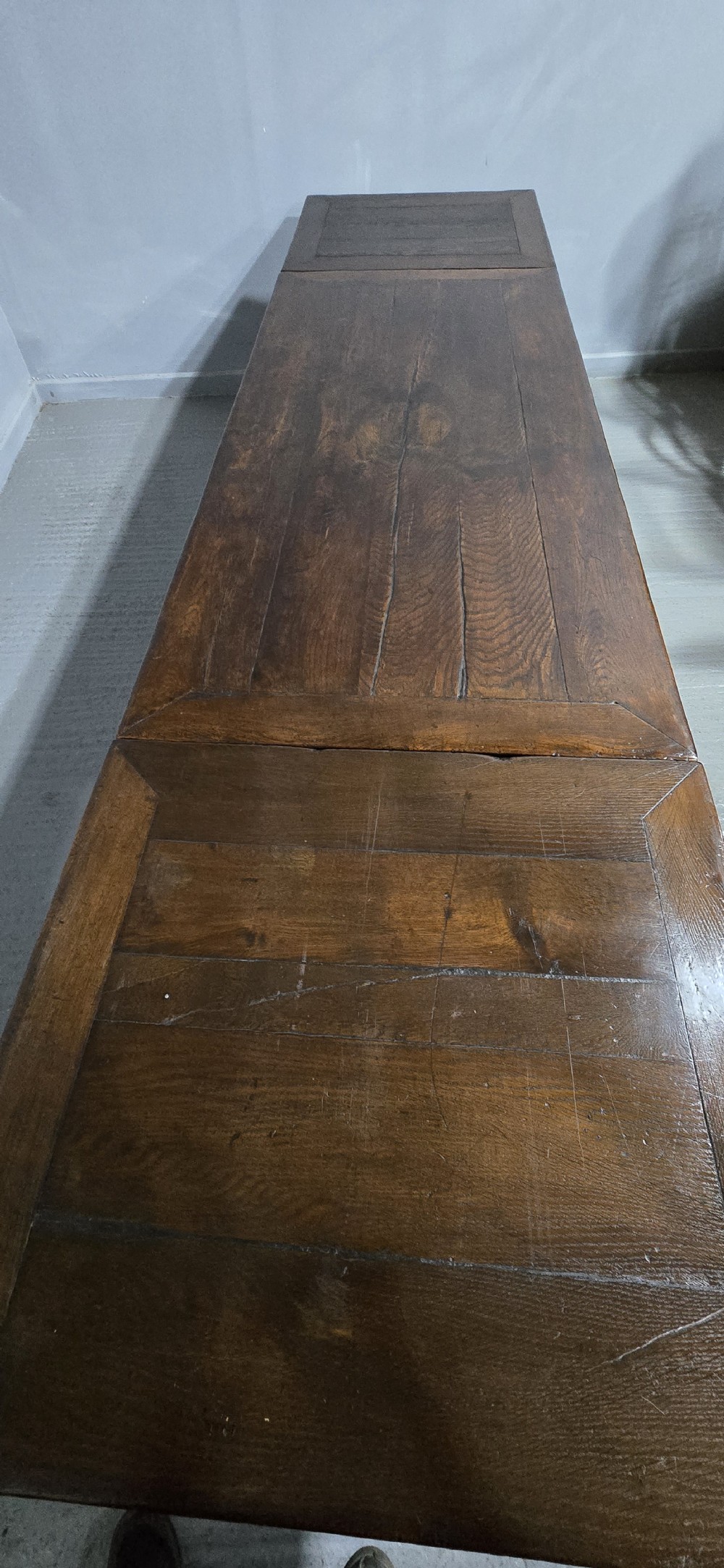 Huge Elizabethan Oak Refrectory Dining Table View XIX