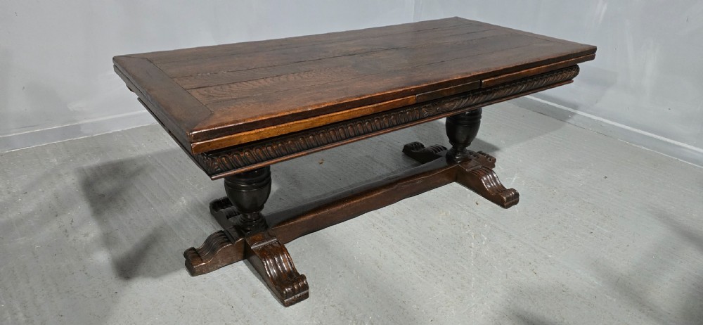 Huge Elizabethan Oak Refrectory Dining Table View XXII