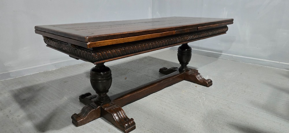 Huge Elizabethan Oak Refrectory Dining Table View XXIII
