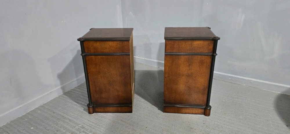 Fabulous Burr Walnut Bedside Cabinets View VII