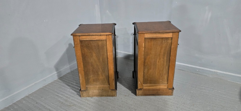Fabulous Burr Walnut Bedside Cabinets View VIII