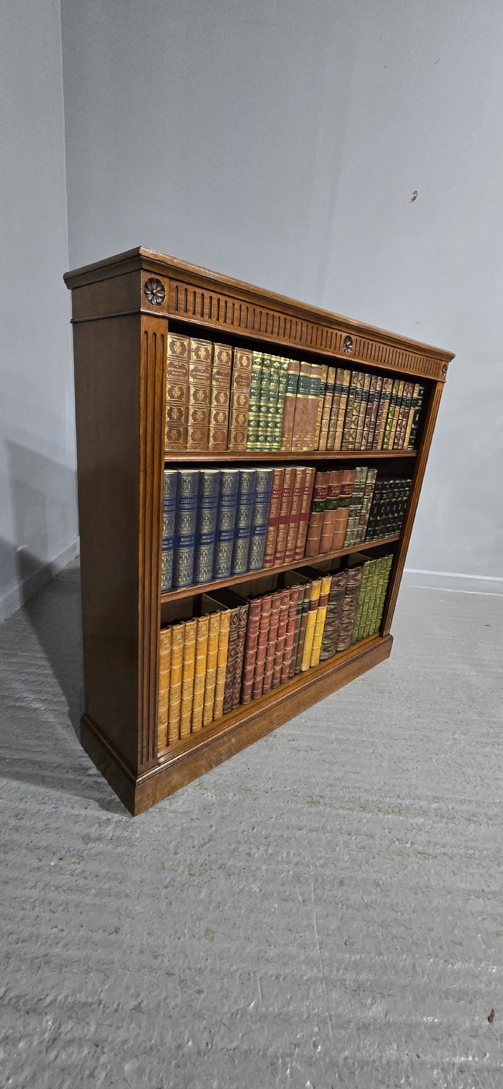 Good Mahogany Open Adjustable Library Bookcase View VI