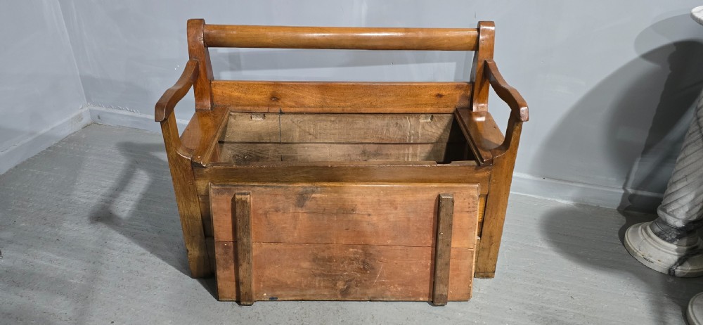 French Cherry Hall Bench View XII