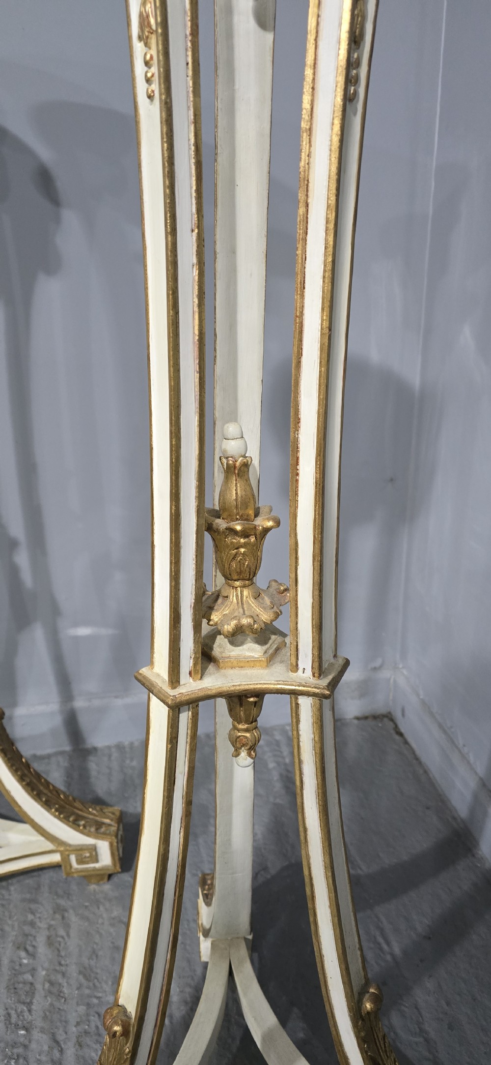 Super Pair Parcel Gilt Torchere Stands View V