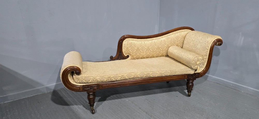 Outstanding William 4th Chaise Lounge View XI