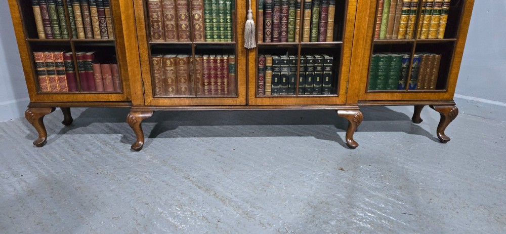 Queen Anne Walnut Adjustable Library Bookcase View VI