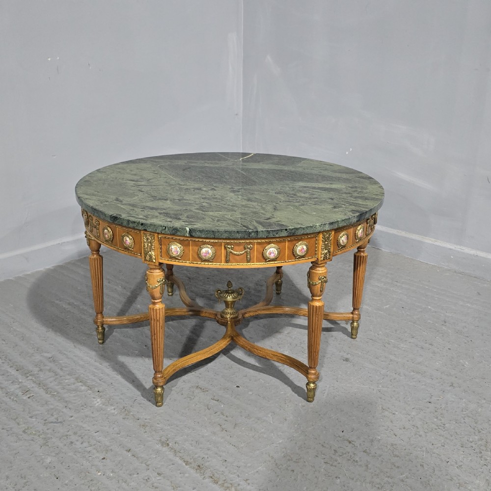 Super Marble and Porcelain Plaque Coffee Table