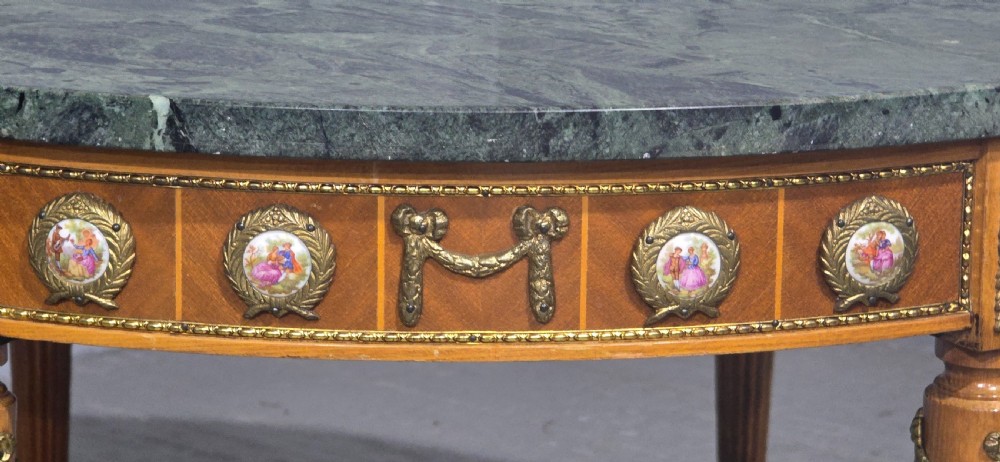 Super Marble and Porcelain Plaque Coffee Table View IV