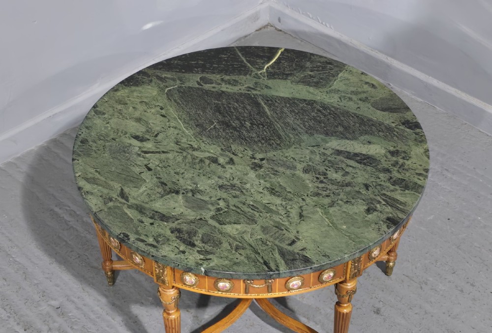 Super Marble and Porcelain Plaque Coffee Table View VII