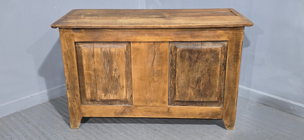 French Rustic Oak Coffer View II