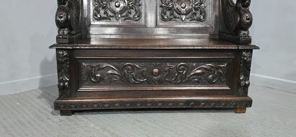 Super Oak Monks Hall Bench View III