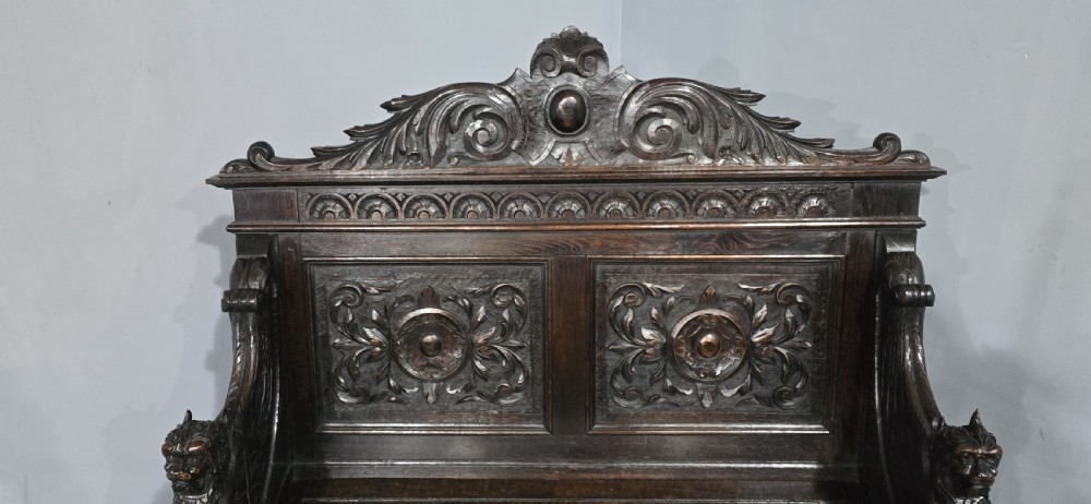 Super Oak Monks Hall Bench View VI