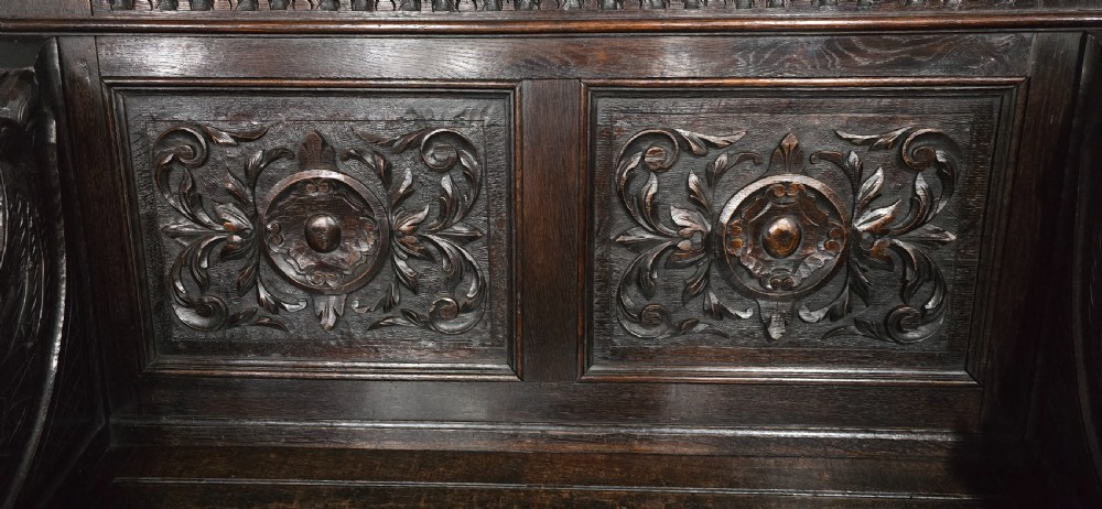 Super Oak Monks Hall Bench View VII