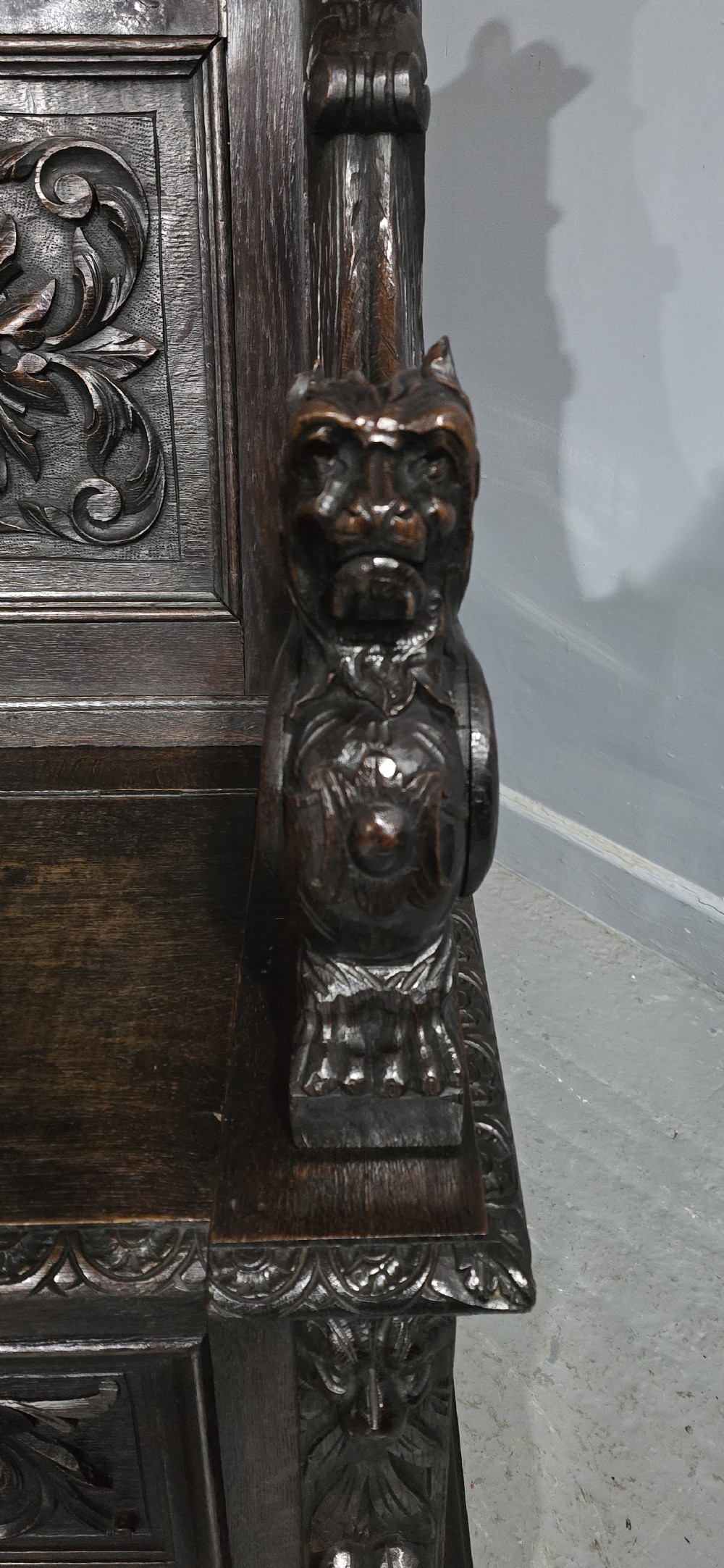 Super Oak Monks Hall Bench View X