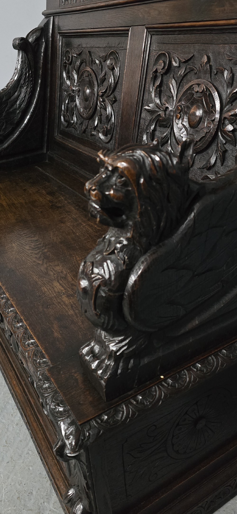 Super Oak Monks Hall Bench View XI