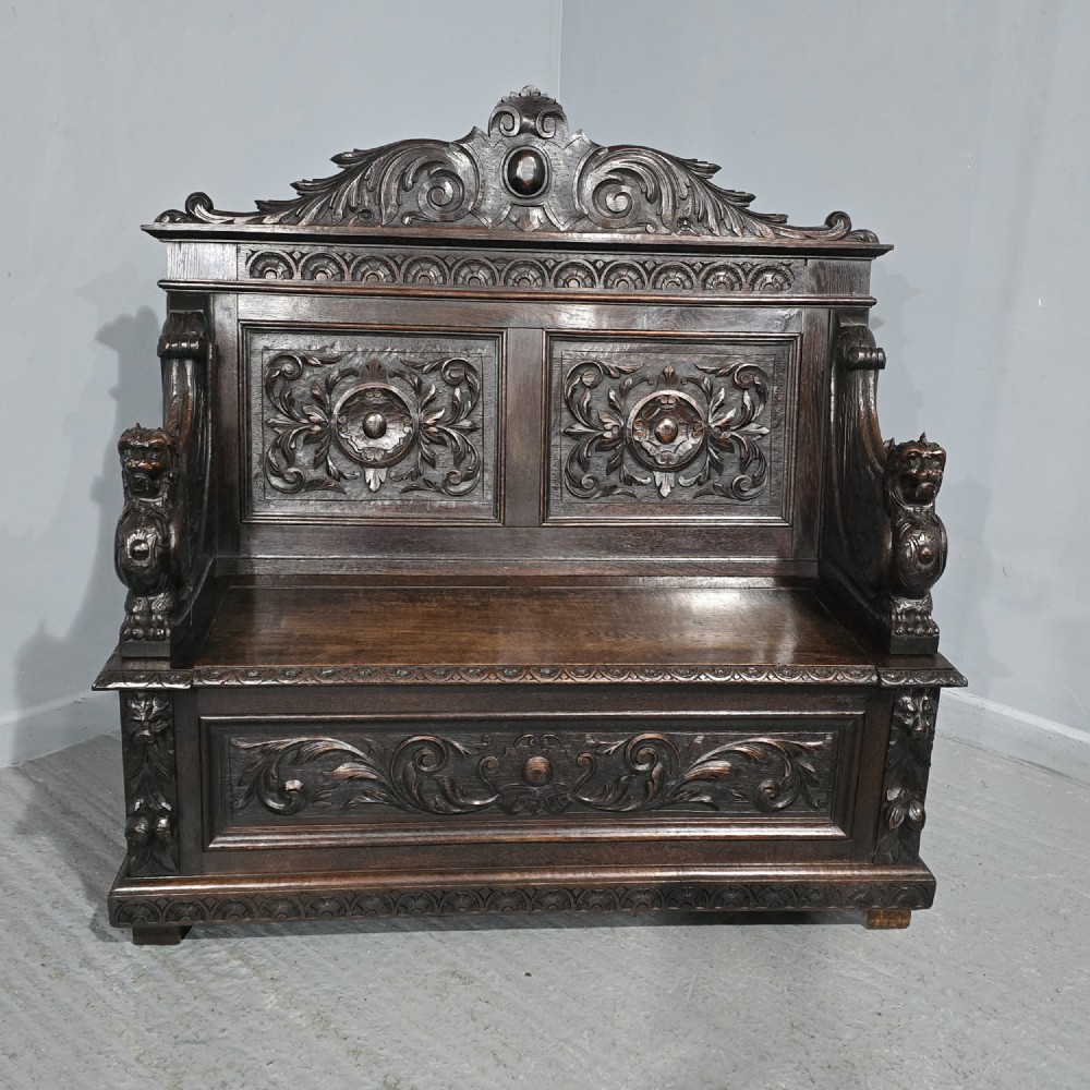 Super Oak Monks Hall Bench