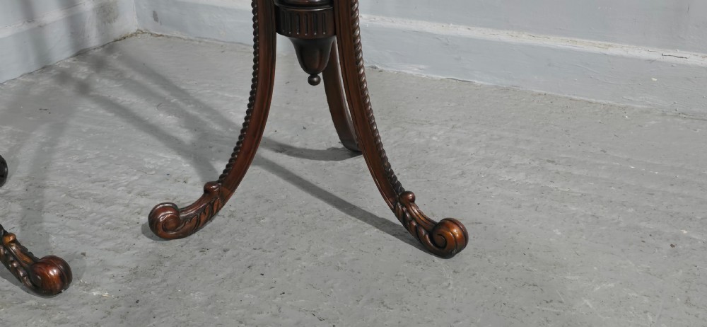 Fine Pair Mahogany Torchere Pedestal Stands View VII