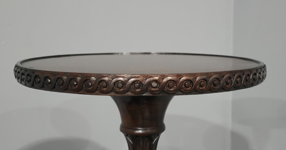 Fine Pair Mahogany Torchere Pedestal Stands View XI