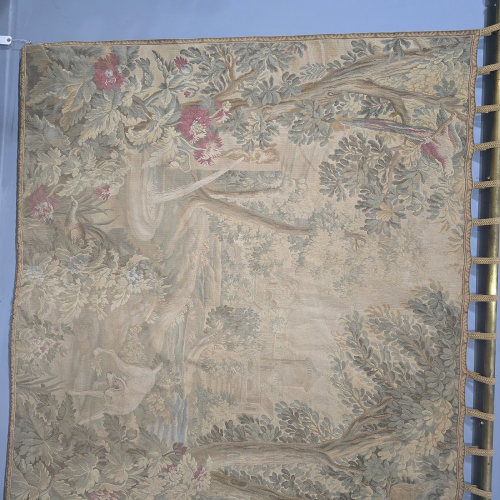 Large Antique French Tapestry View IV