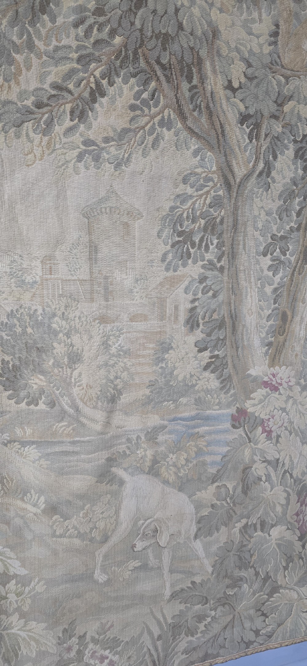 Large Antique French Tapestry View VIII