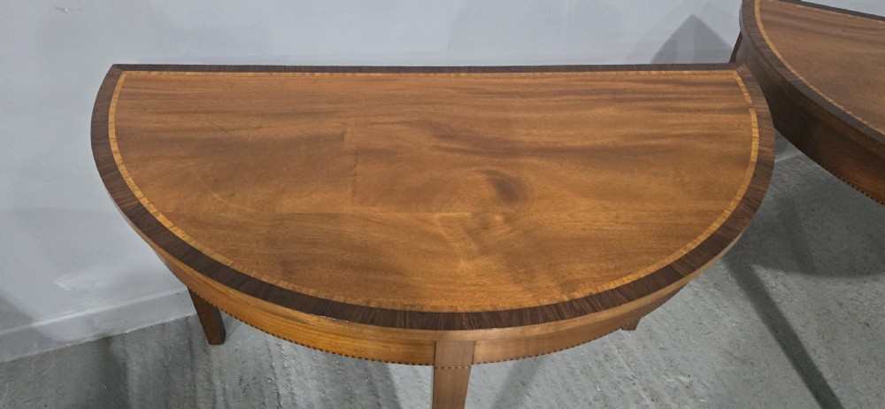 Fine Pair Regency Mahogany Console Tables View III