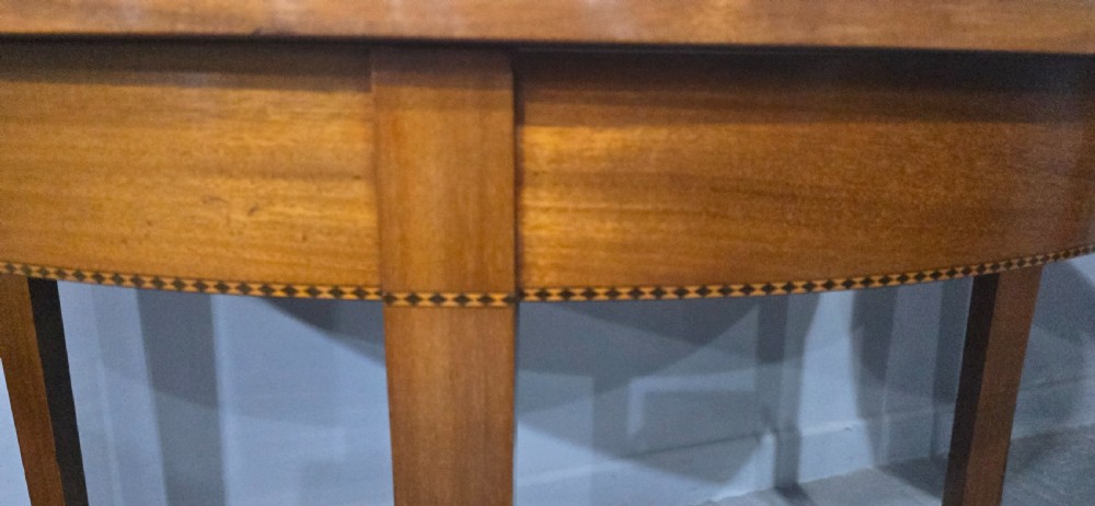 Fine Pair Regency Mahogany Console Tables View IX