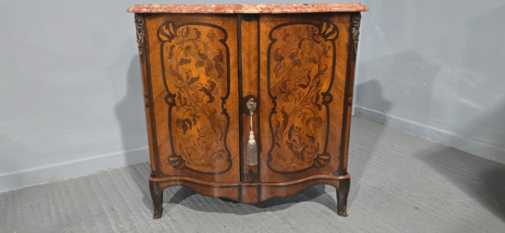 Superb French  Louis XV Marquetry Cabinet View II