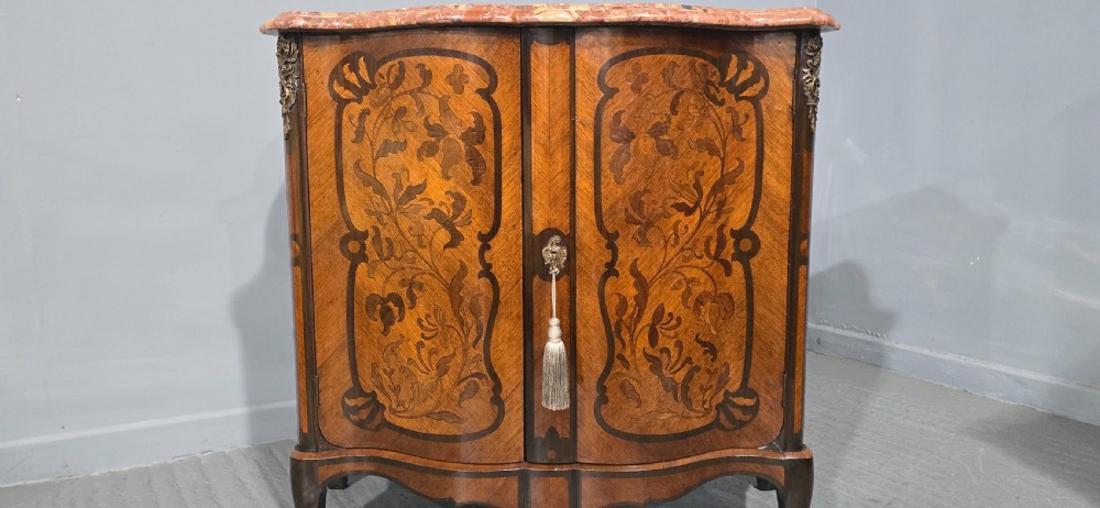 Superb French  Louis XV Marquetry Cabinet View IV