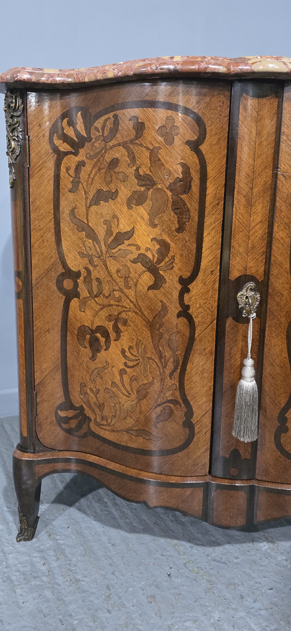 Superb French  Louis XV Marquetry Cabinet View V