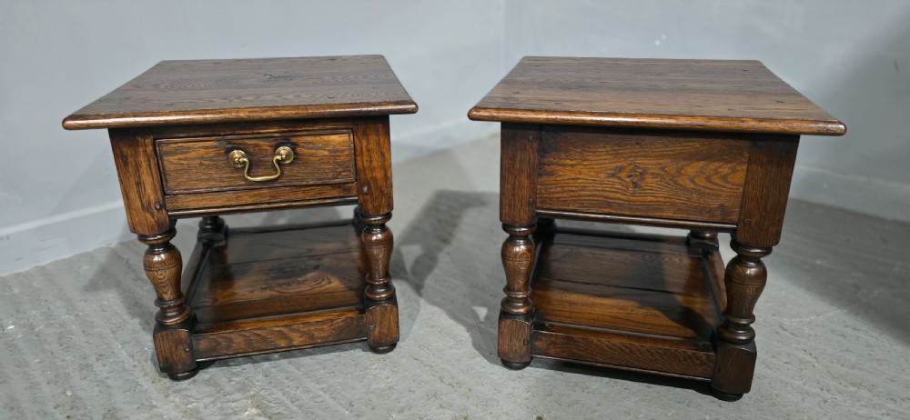 Super Pair Oak Lamp Tables View X
