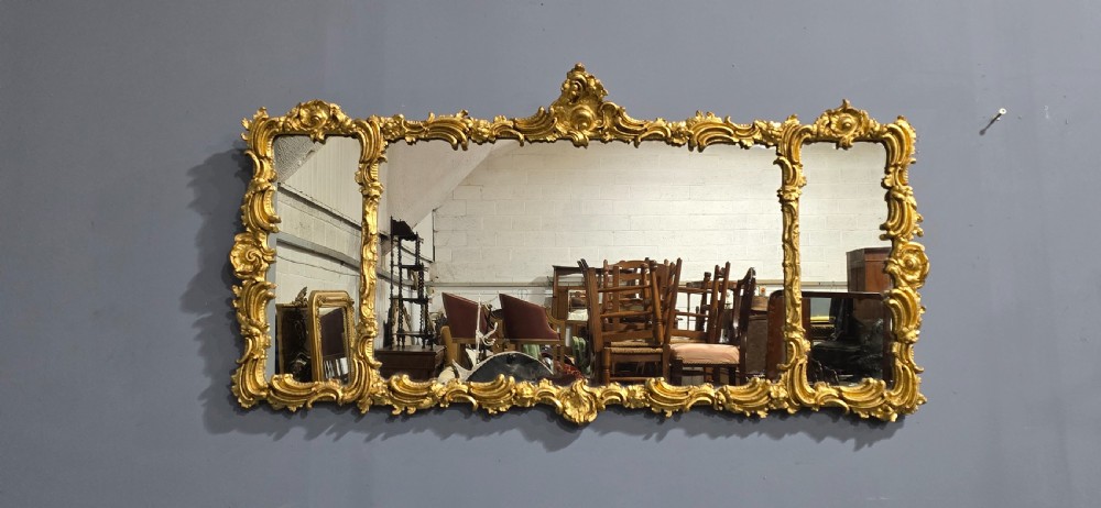 Outstanding Victorian Gilt Mirror View II