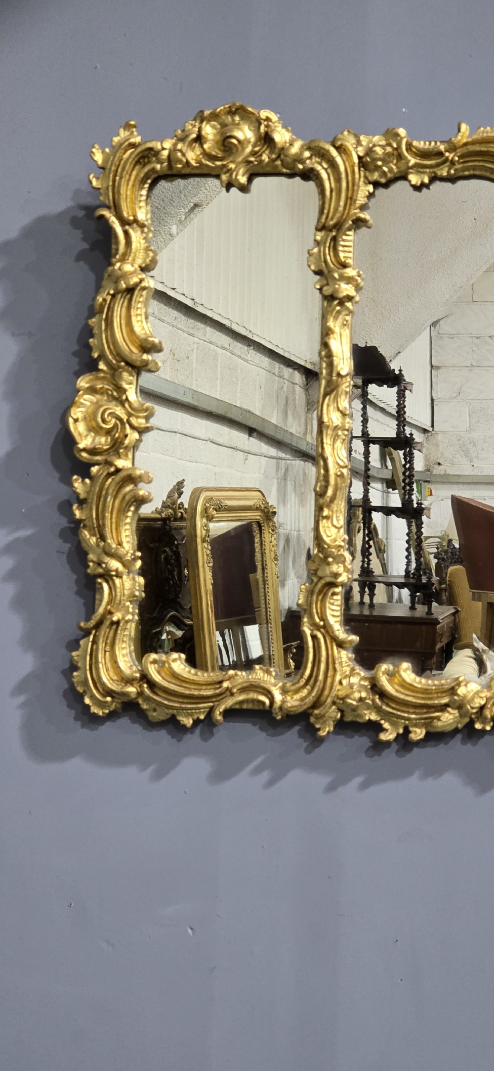 Outstanding Victorian Gilt Mirror View VI