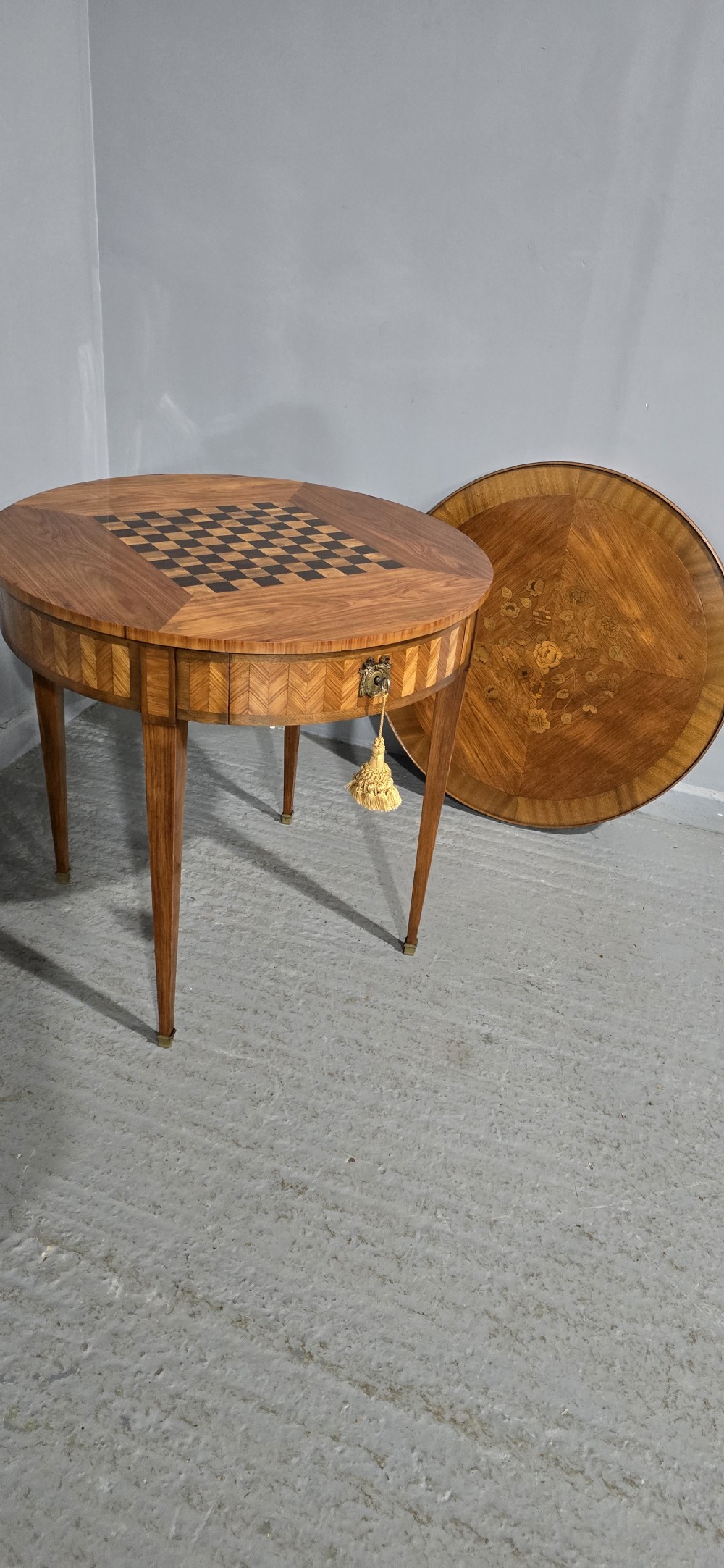 Super French Gueridon Games Table View XIII