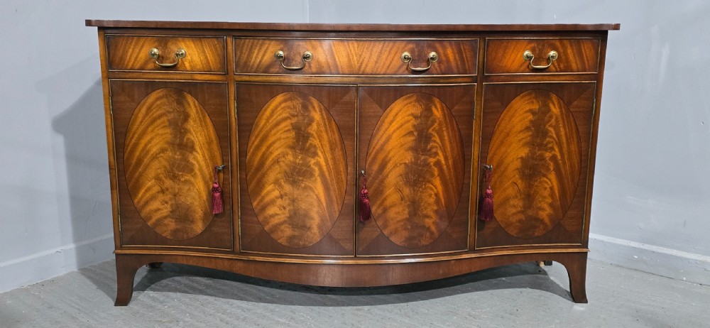 Superb Serpentine Mahogany Sideboard View II