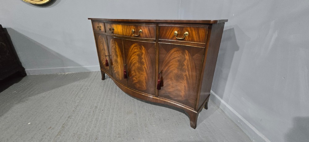 Superb Serpentine Mahogany Sideboard View V