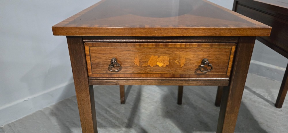 Fine Pair Mahogany Lamp Tables View III
