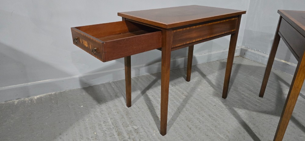 Fine Pair Mahogany Lamp Tables View IV